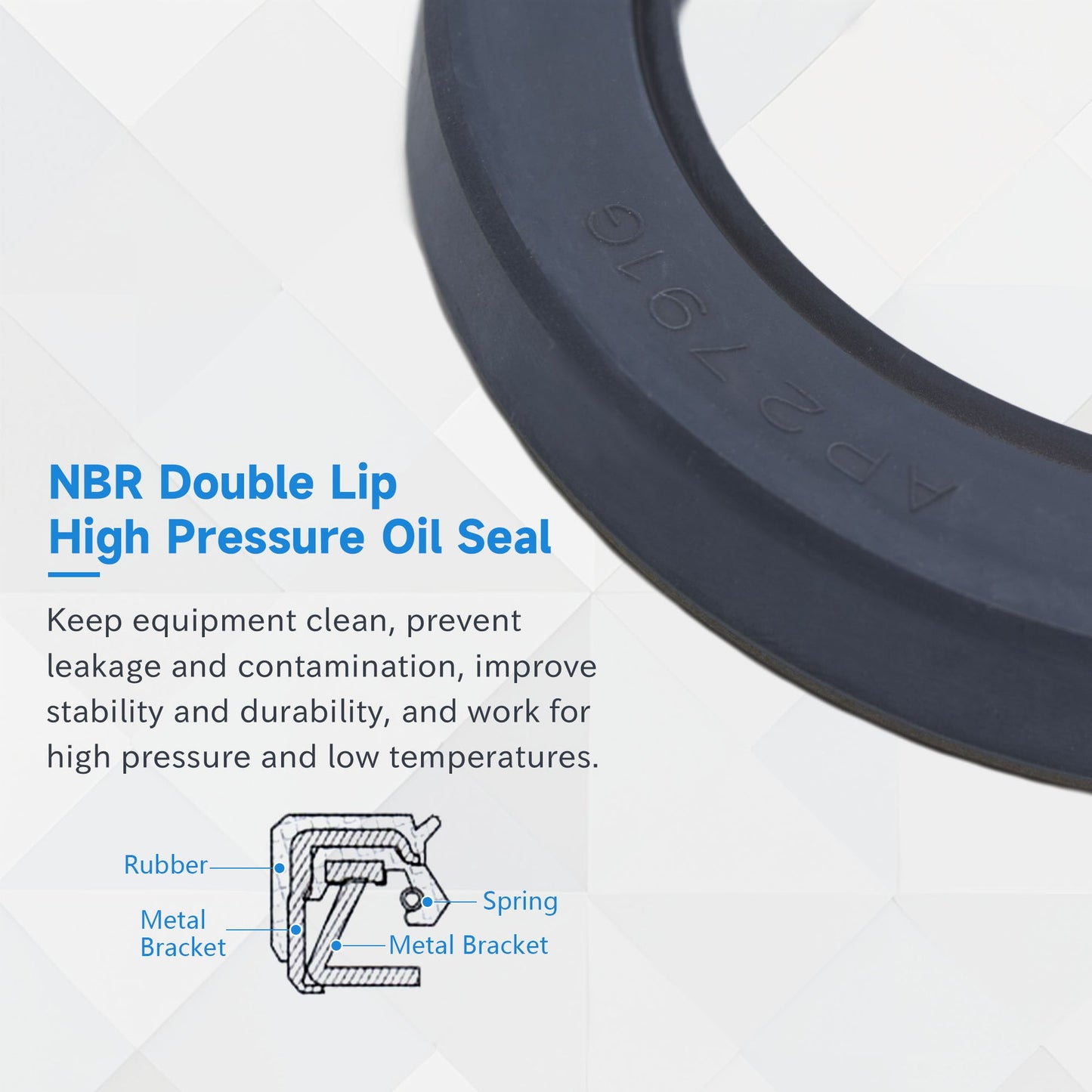 TCN NBR Radial Shaft Seal 48x70x12mm | AP2791G Hydraulic Pump Oil Seal
